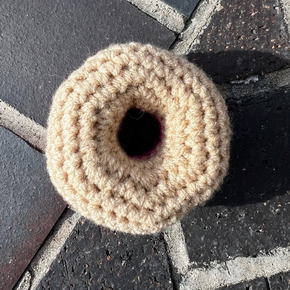 Hand Crocheted Pink Donut with Sprinkles Simpsons Inspired Plushie! - Picture 8 of 9